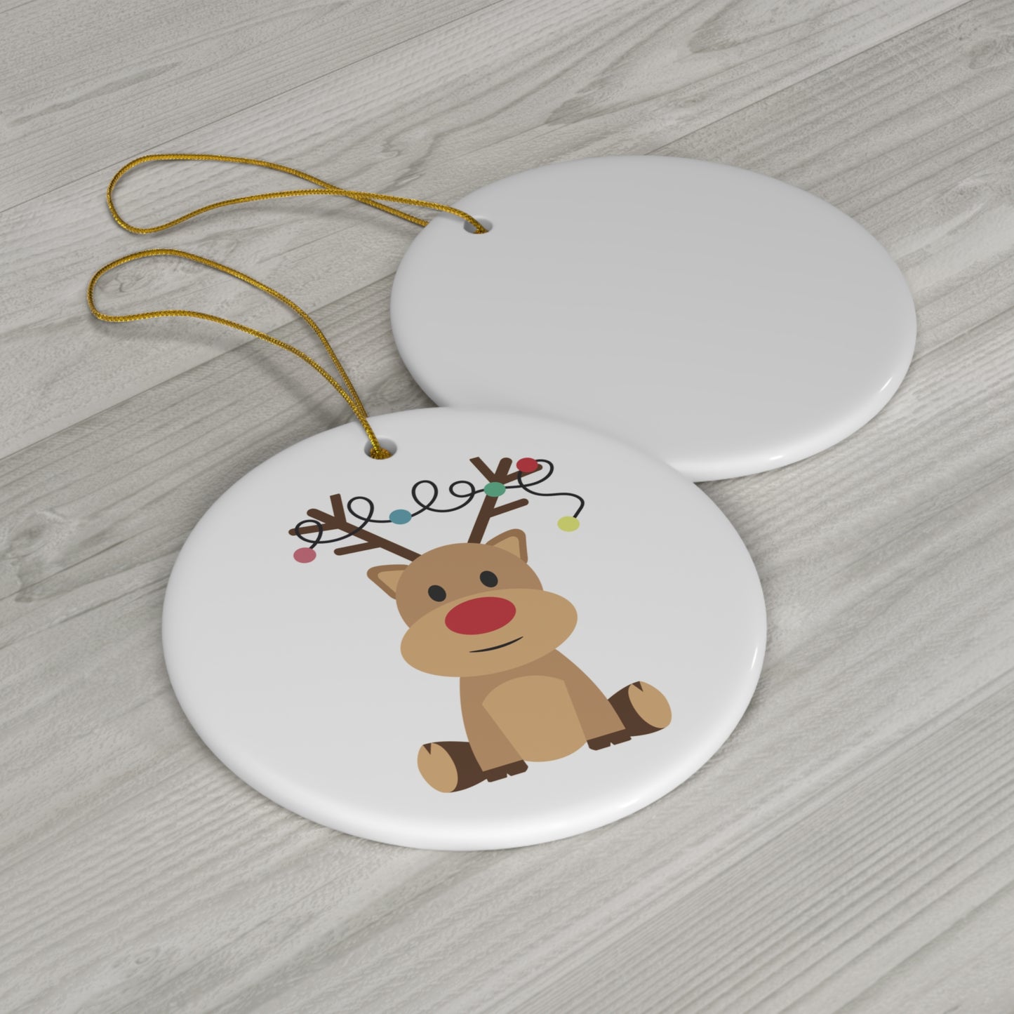 Cute Deer Ceramic Ornament