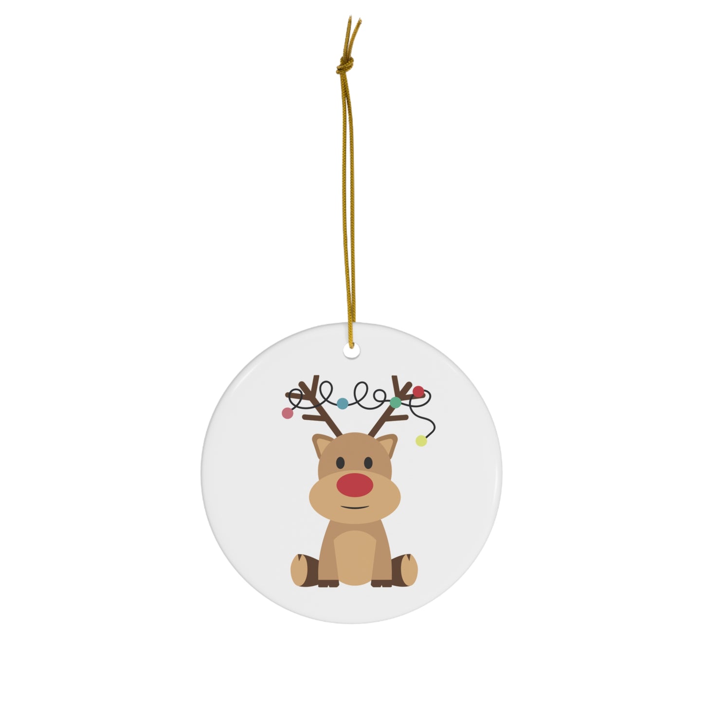 Cute Deer Ceramic Ornament