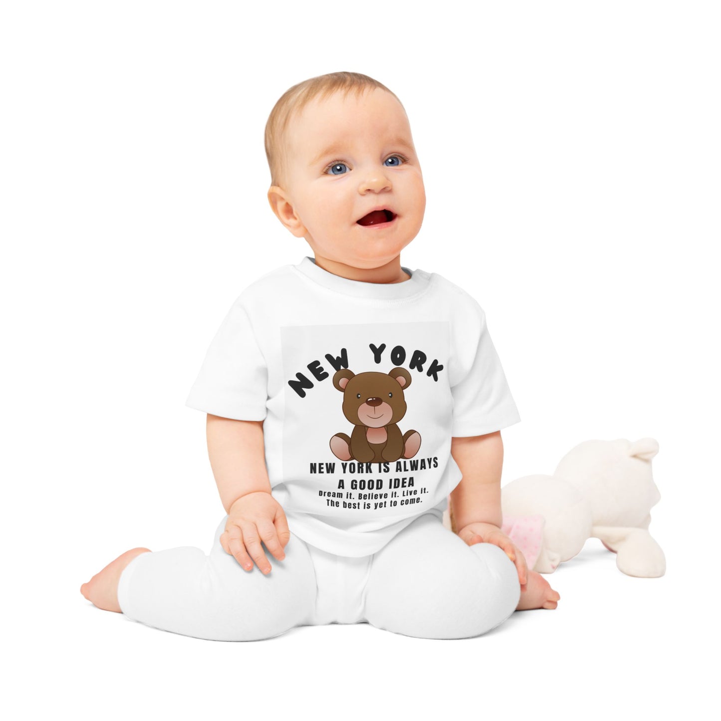 Baby T-Shirt - New York Bear Design