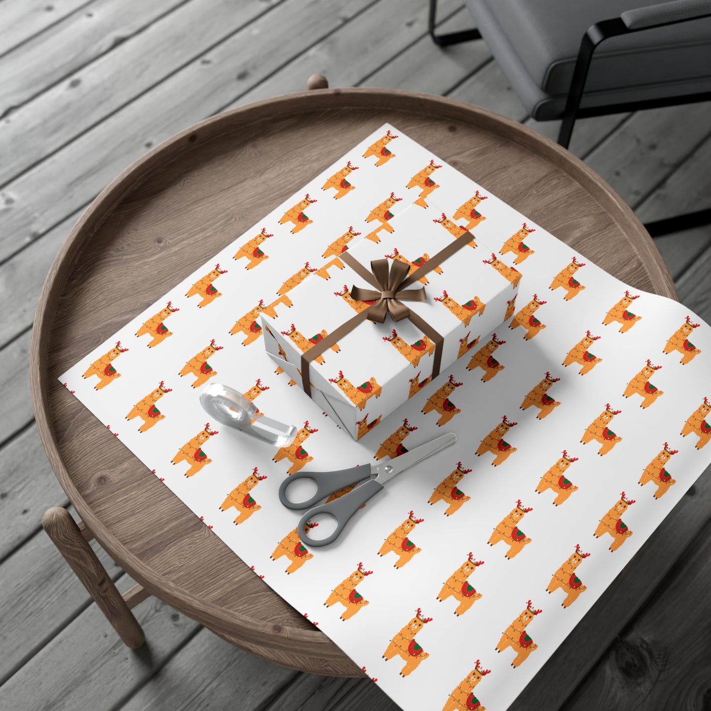 Christmas Lama Wrapping Paper